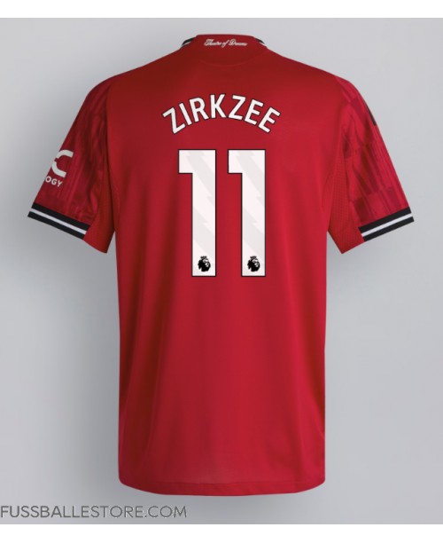 Günstige Manchester United Joshua Zirkzee #11 Heimtrikot 2025-26 Kurzarm Günstige Manchester United Joshua Zirkzee #11 Heimtrikot 2025-26 Kurzarm